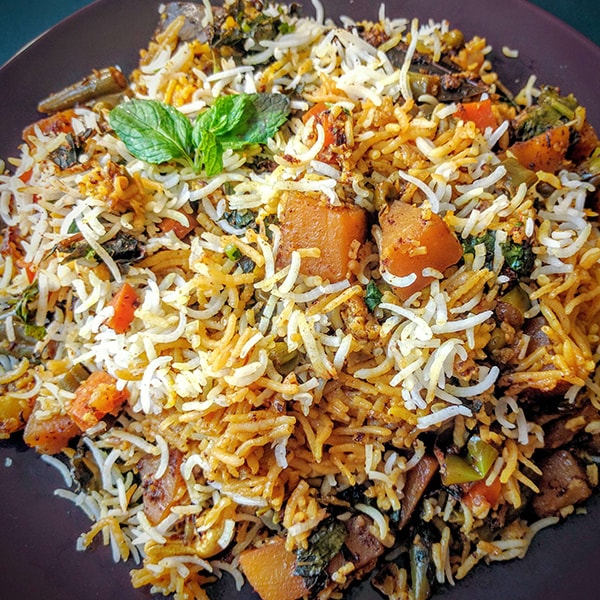 veg hyderabadi biryani